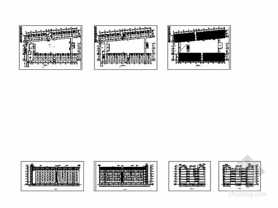 [东莞]某中学六层学生宿舍建筑方案图（3、4号）- 
