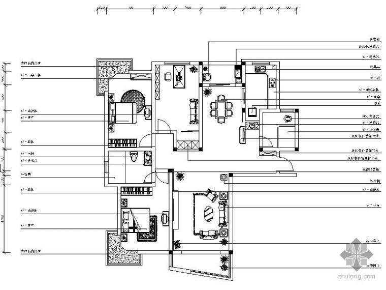 三室两厅含设计图资料下载-三室两厅设计方案（含效果）