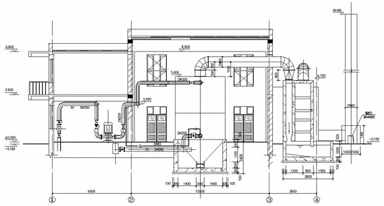7MW热水锅炉CAD图资料下载-8吨热水锅炉图纸