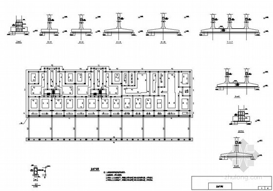 半地下室桩基施工资料下载-某多层砖混住宅结构施工图（半地下室）