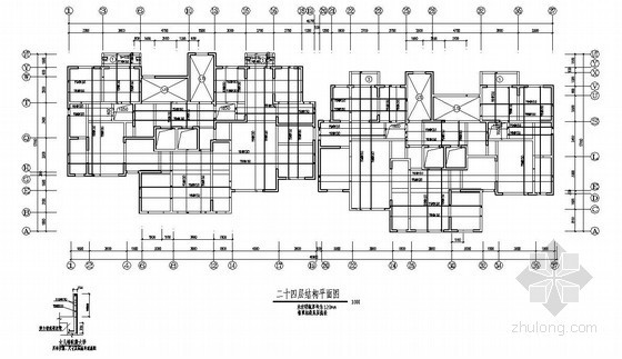 新疆某24层住宅建筑结构设计图- 