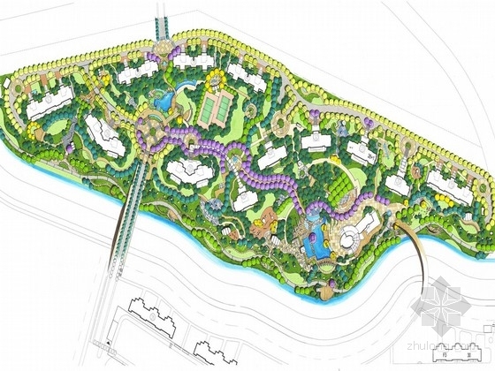 住宅景观设计PPT资料下载-[上海]天然景观河道住宅小区景观设计方案
