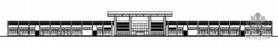某学校规划su模型资料下载-无锡惠山某学校规划区田径场与校门建筑结构方案图