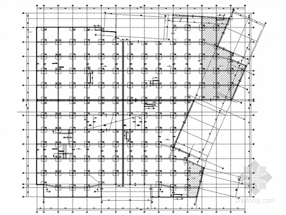 地下三层板柱结构地下车库结构施工图