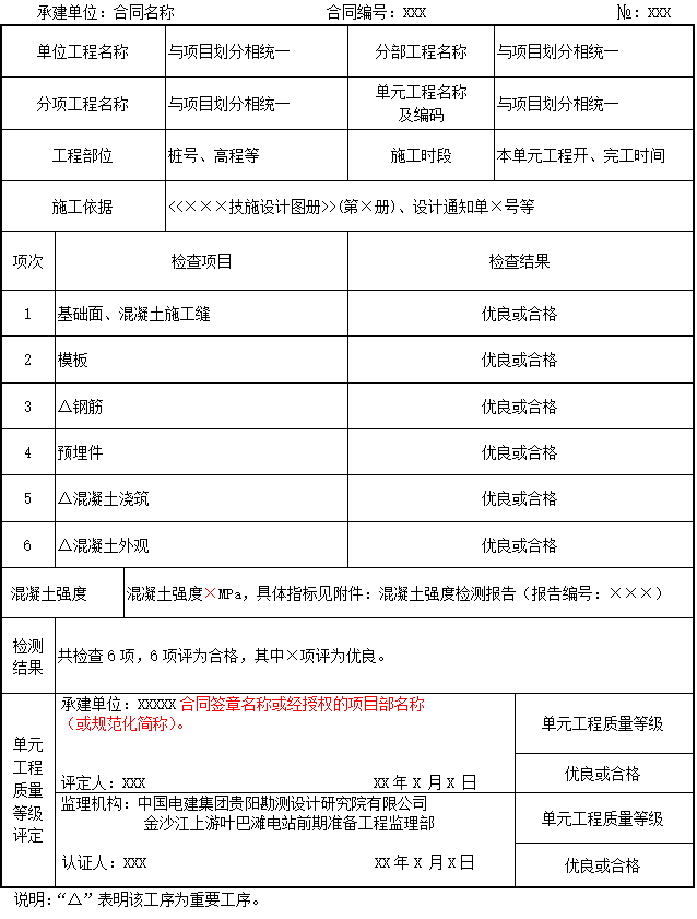 消防验收评定手册资料下载-水工质量验收、评定表（最新）