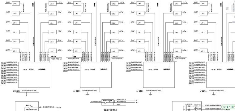 某住宅小区电气施工全图-配电系统图