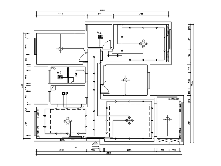 现代风格三居室住宅设计施工图(附效果图)-住宅装修-筑龙室内设计论坛