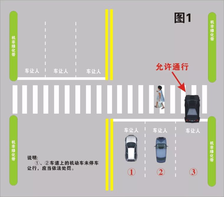 交管方案资料下载-到底如何礼让斑马线？石家庄市交管局最新图解来了！