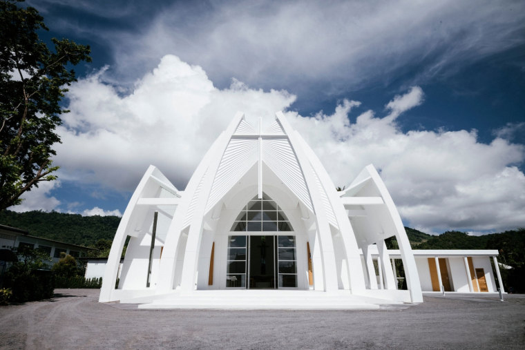 基督教教堂模型资料下载-泰国苏梅岛Mary基督教堂