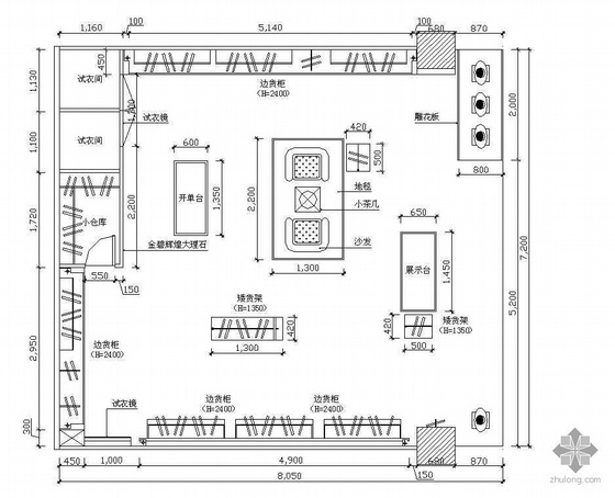 童装专卖店设计方案资料下载-某服装专卖店设计方案