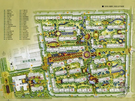 小区总彩平面图资料下载-南京某小区景观设计平面图