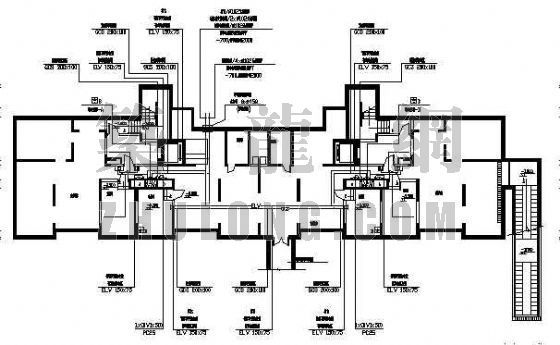 高层住宅电气设备案例资料下载-高层住宅电气图纸（弱电部分）