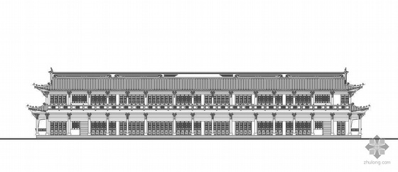 歇山仿古大门建筑资料下载-仿古廊桥建筑设计