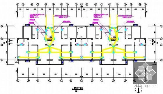 [安徽]大型住宅小区项目建筑安装工程预算书(含全套施工图纸100余张)-一层弱电平面图
