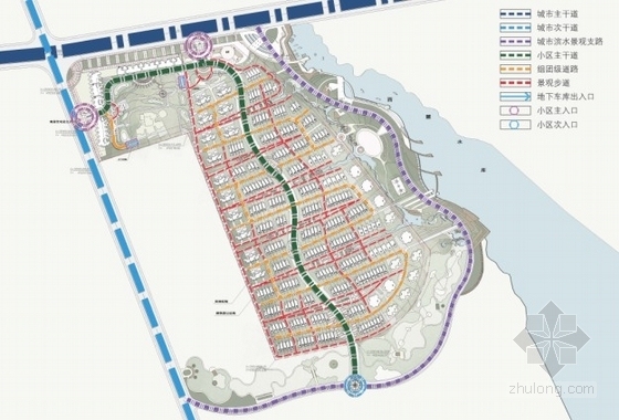 [江苏]北美风格住宅区规划及单体方案文本-住宅区分析图