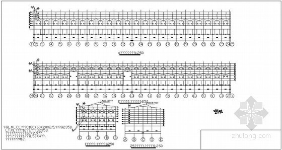 某厂房结构设计PPT资料下载-某厂房结构设计图