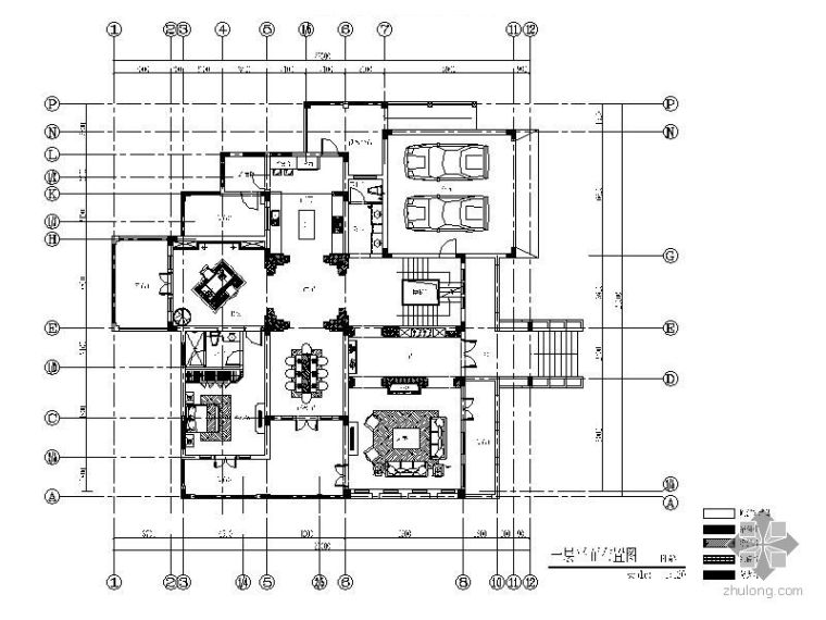 三层别墅装修电气施工图资料下载-某三层欧式风格别墅装修施工图