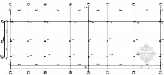 配电室钢结构资料下载-[泉州]1层框架配电室结构施工图