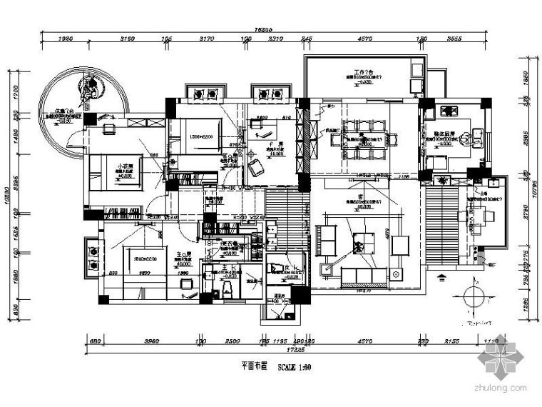 福州欧式装修资料下载-[福州]欧式五室二厅装修图