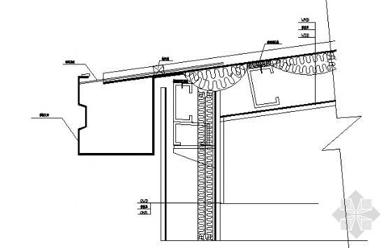 檐口天沟节点详图资料下载-外挂天沟节点详图