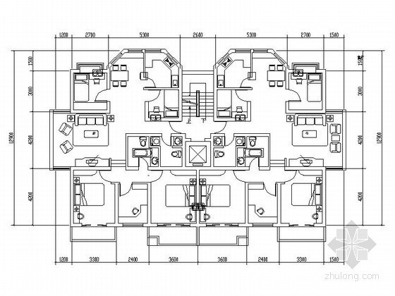 [合集]11个小高层住宅户型图- 