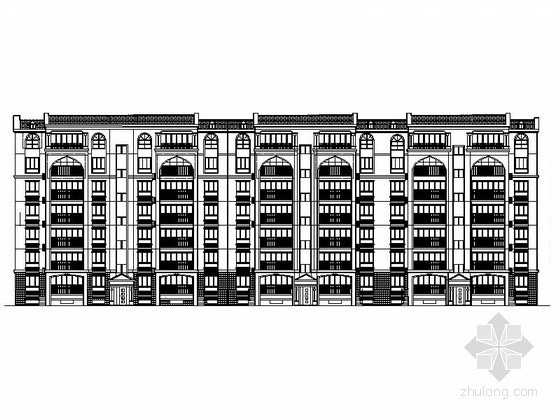 六层板式住宅建筑施工图资料下载-[新疆]某六层板式住宅楼建筑施工图（12号楼）