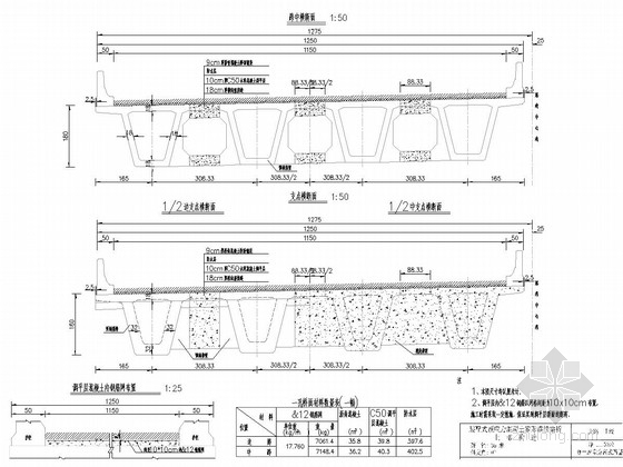 30米连续箱梁CAD资料下载-[辽宁]35米跨径连续箱梁通用图112张（4套不同斜交 26米分离式路基）