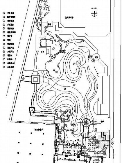 亭子周边环境平面图资料下载-[北京]某饭店周边环境总图设计