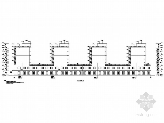 楼梯剖面图纸资料下载-[河南]4栋七层底框结构带商业网点住宅楼建筑结构施工图