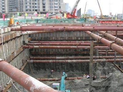 套管底标高资料下载-深基坑围护结构套管旋挖钻孔咬合桩施工工法