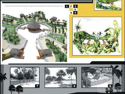 太湖度假村无锡资料下载-某海岛度假村概念设计
