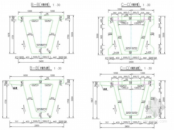 高架简支箱梁设计图资料下载-40米箱梁标准设计图29张