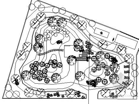 办公环境景观CAD资料下载-某政府办公环境庭院景观设计施工图