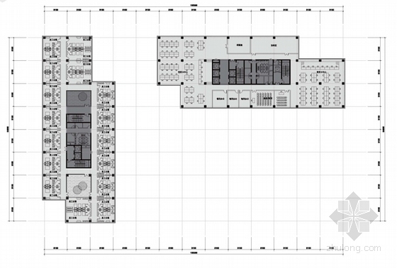 [四川]现代风格高层科研办公楼建筑设计方案文本-现代风格高层科研办公楼建筑设计平面图
