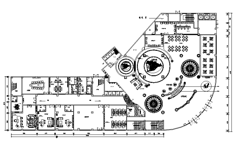 会所售楼处施工图资料下载-现代豪华售楼处空间设计施工图（附效果图）
