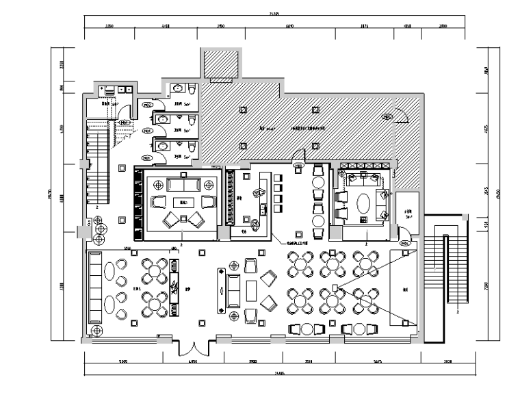 loft施工图效果图资料下载-工业化复古简约loft风格酒吧空间设计施工图（附效果图）