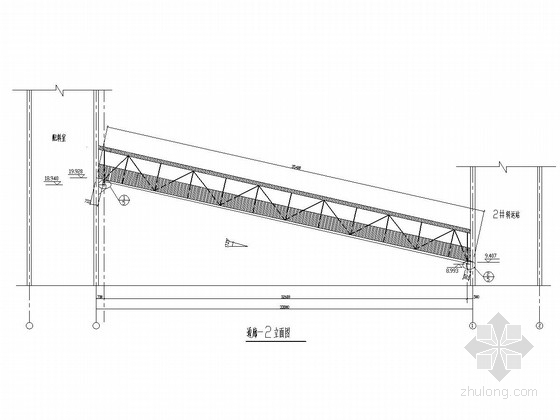 钢结构管桁架识图资料下载-钢结构通廊结构施工图
