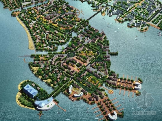 创意办公规划设计资料下载-[天津]创意生态城市新区景观规划设计文本