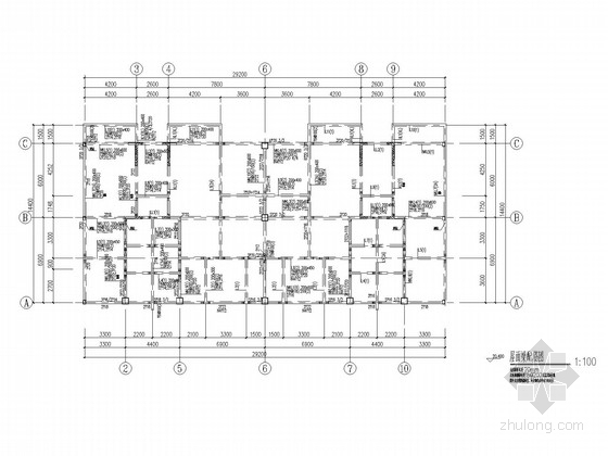五层框架商场施工图资料下载-[2013年5月]六层框架剪力墙商场结构施工图