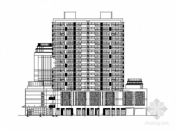 建筑施工图设计商业综合体资料下载-[安徽]18层商业综合体建筑施工图（甲级设计院）