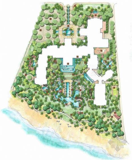 名宿酒店方案设计资料下载-[海口]酒店环境景观方案设计