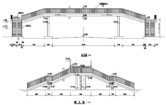 钢箱梁全套施工图CAD资料下载-钢箱梁过街天桥全套施工图