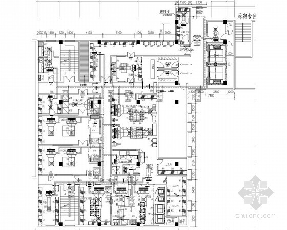 西安某学校行政楼空调资料下载-小高层学校食堂餐饮楼空调新风排烟系统设计施工图（平面图全）