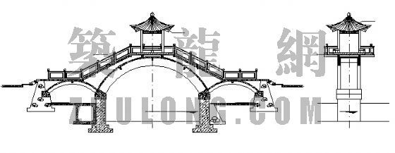 人行拱桥cad图纸资料下载-人行拱桥结构
