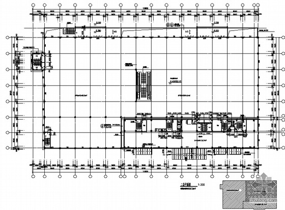 [威海]某十二层汽车广场博览中心建筑施工套图（含无障碍设计）- 