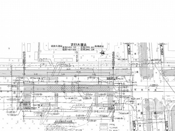 岛式站台dwg资料下载-[江苏]地铁地下两层岛式车站主体建筑及附属工程设计图纸64张