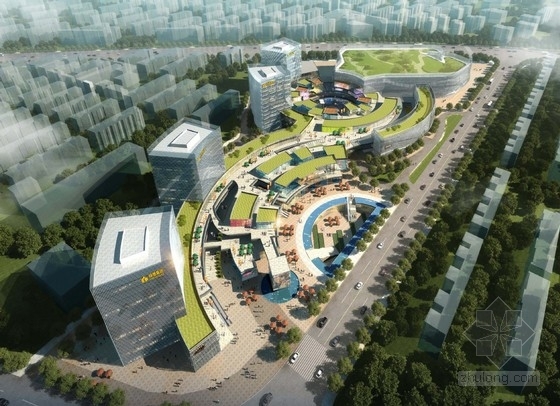 临街简欧商业综合体资料下载-[上海]绿色低碳商业综合体建筑设计方案文本（知名地产公司）
