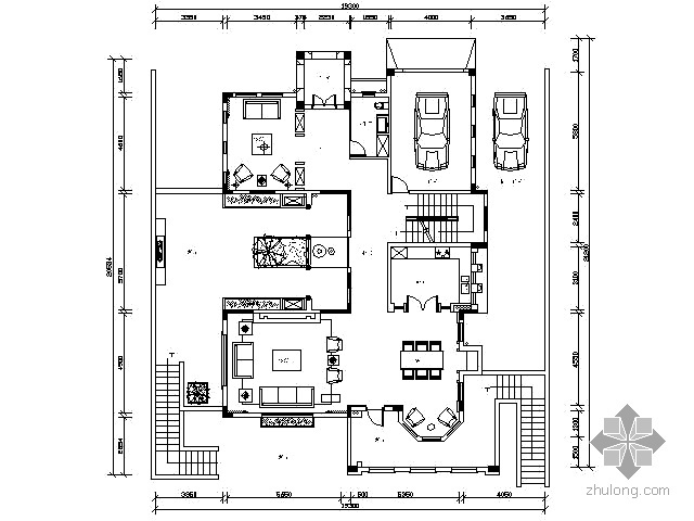 花槽节点图资料下载-[珠海]新中式风格别墅施工图（含效果）