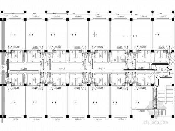 多层宿舍建筑资料下载-多层宿舍楼建筑空调通风系统设计施工图