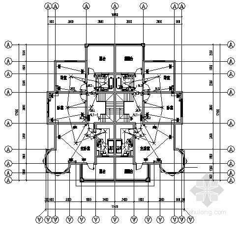 250平双拼别墅平面资料下载-[南京]双拼别墅电气施工图纸